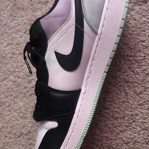 Jordan Black and White Low-Top Sneakers